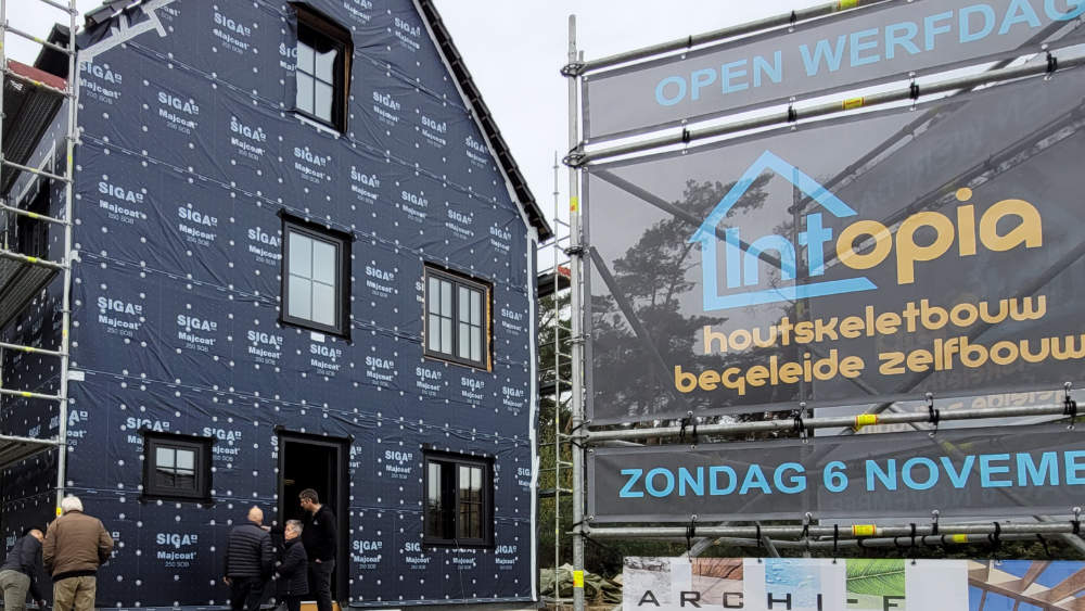 open werfdag houtskeletbouw zelfbouw zelfbouwpakketten intopia openwerfdag