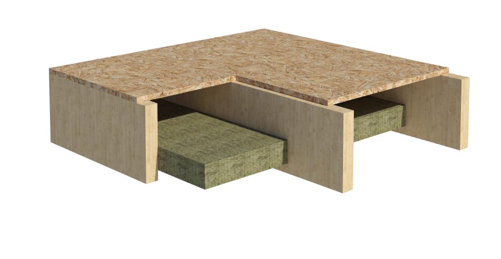tussenvloer houtskeletbouw opbouw details verdiepingsvloer droge vloeropbouw vloerverwarming LVL