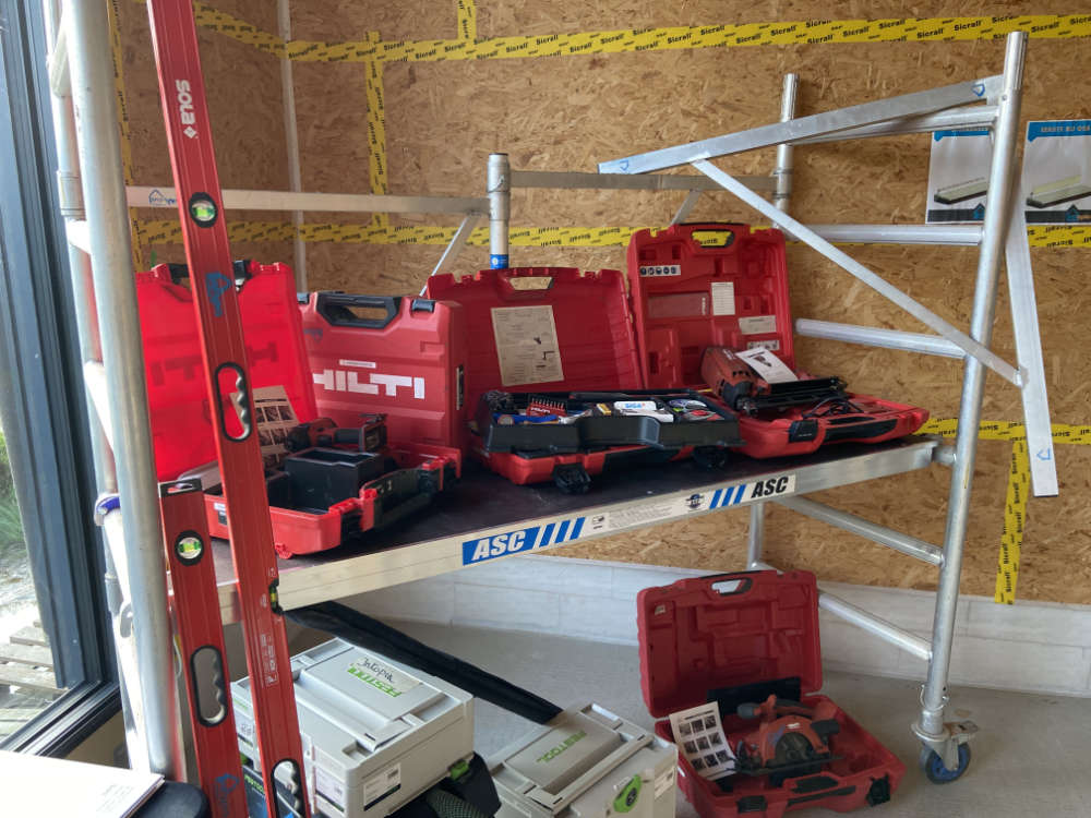 open werfdag oudenaarde openwervendag openwerfdag kijkdag professioneel gereedschap hilti festool invalzaag cirkelzaag waterpas rolstelling gashamer