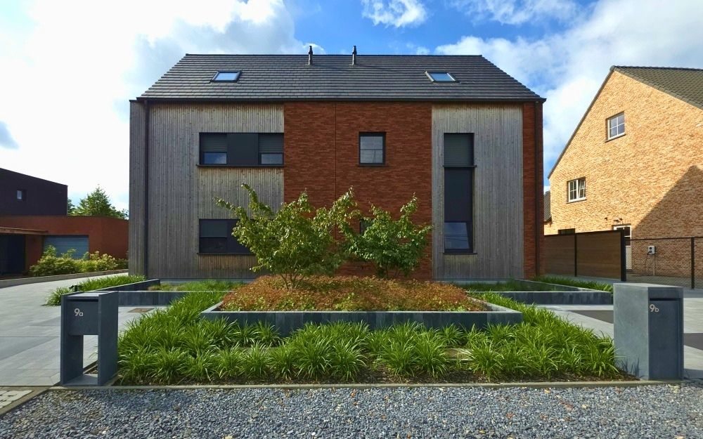 hoogwaardige tweewoonst houtskeletbouw tervant